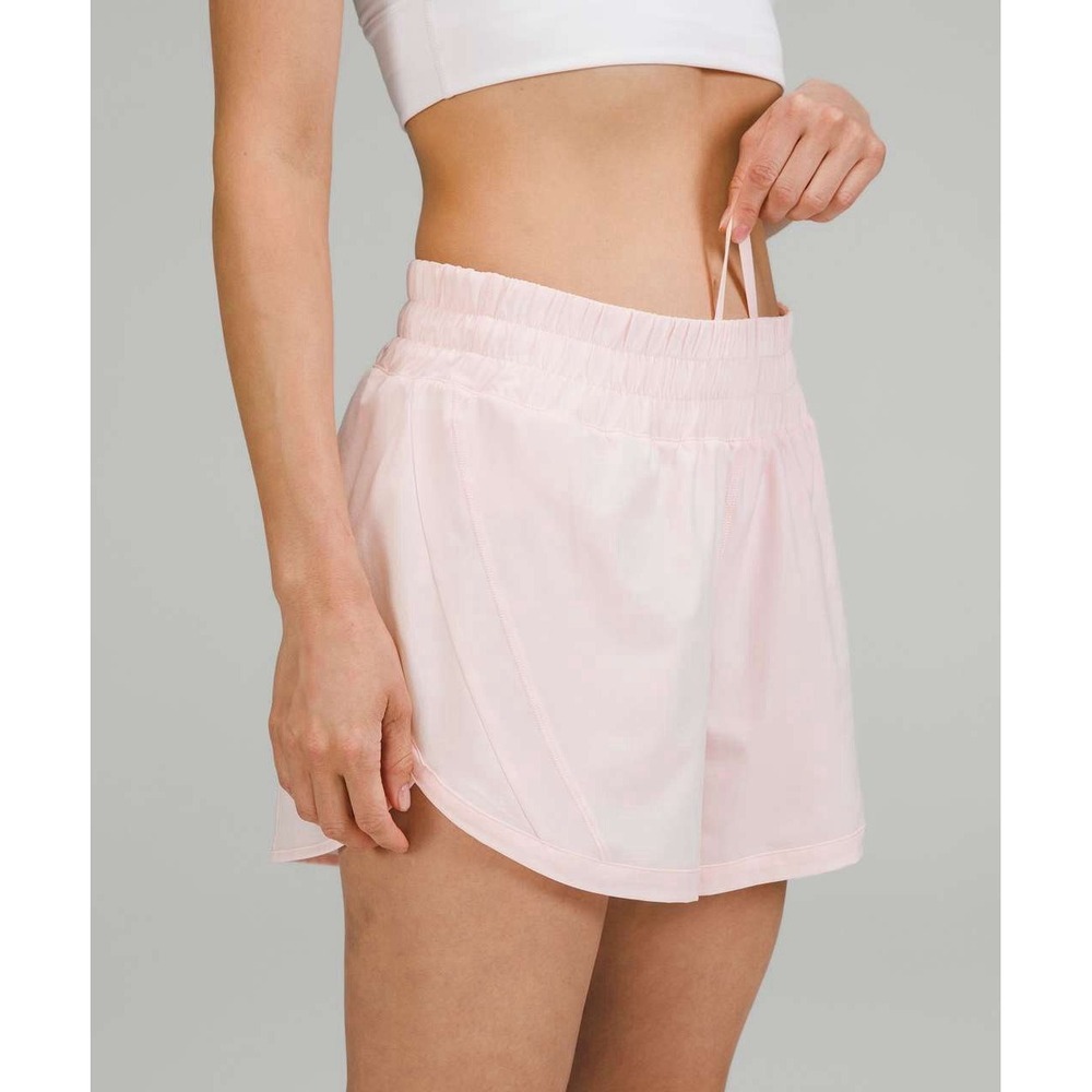 Lululemon‎ Track That Mid-Rise Lined Short 5" - Strawberry Milkshake - Size 4